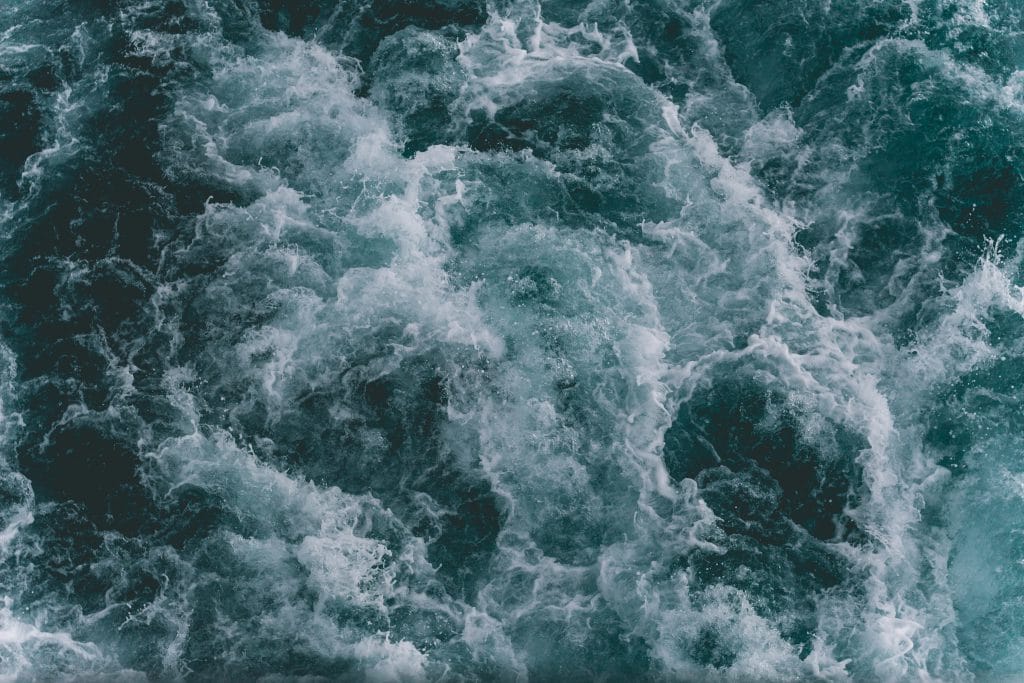 Unruhiges Wasser